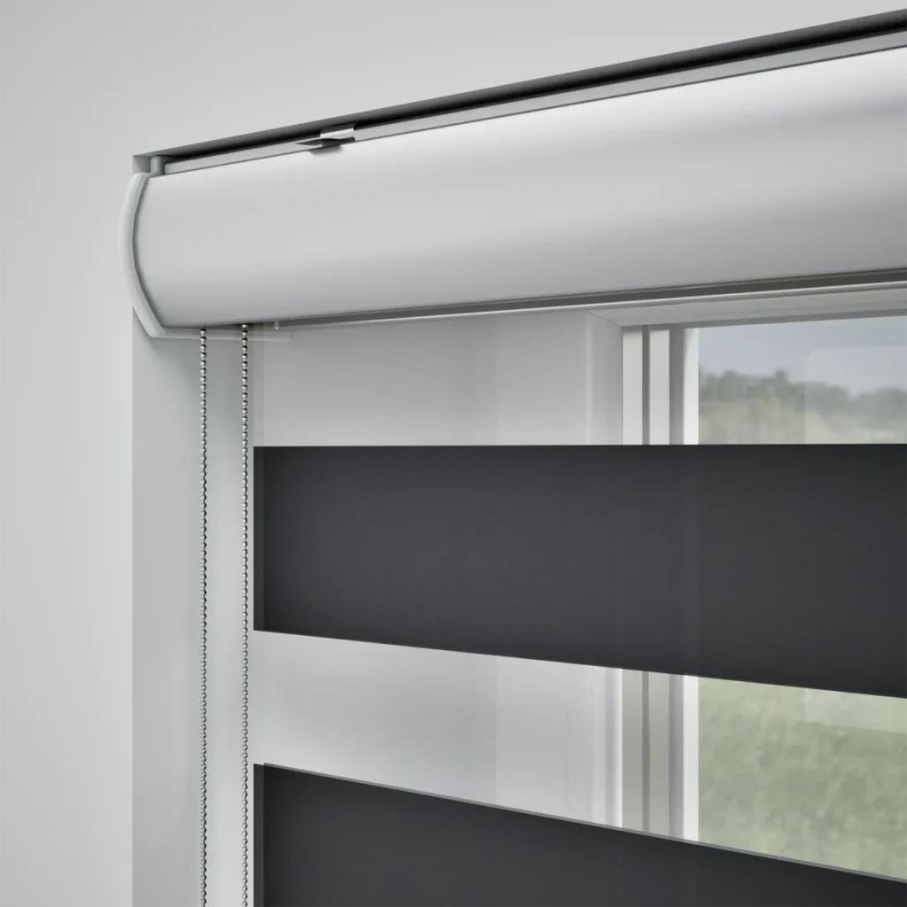 Duo Semi Transparant Zwart Roldeco 1