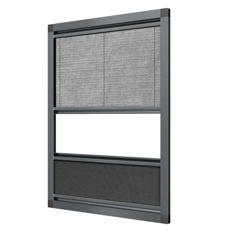 Duo plissé hor met insectenhor boven en verduisterend plissé onder, antraciet frame